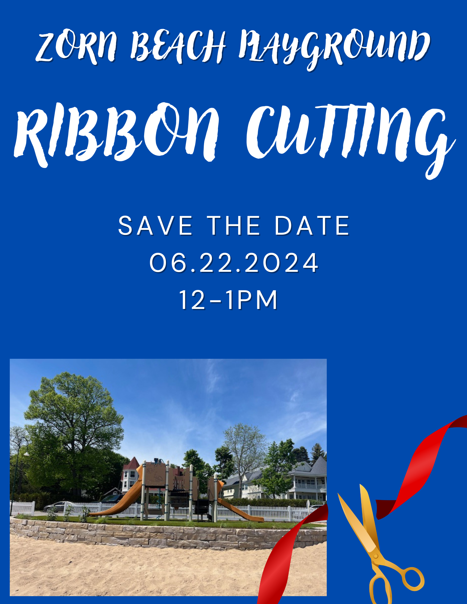 Parks and Recreation Zorn Park Playground and Sk8park Ribbon Cutting